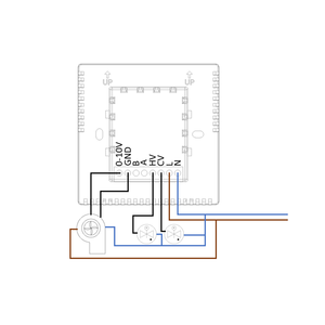 Central air Conditioning Chiller Three-speed Fan Coil <b>Thermostat</b> with WiFi 485 Protocol Multi-function <b>Controller</b> - Product Image 4