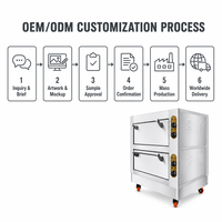 Four électrique commercial en acier inoxydable, puissance 6,8 kW, garantie 1 an, équipement de cuisine professionnelle, ligne chinoise d'équipements de cuisson