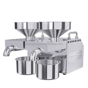 Prensa de Aceite Doméstica Inteligente de Acero Inoxidable de 820W, Extracción en Frío y Caliente de Aceitunas y Semillas de Girasol, Diseño Hidráulico - Product Image 1