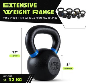 CZFIT 4-40 KG Professional Vinyl Coated Kettle-bell <b>Strength</b> <b>Training</b> Powder Coated Cast Iron Kettle-bell for Gym & Home - Product Image 2