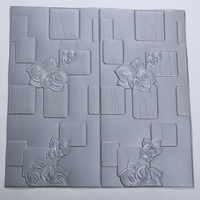 Art mural moderne floral 3D en PVC Panneau décoratif en mousse XPE imperméable avec mousse PE pour appartement et hôtel Vente en gros