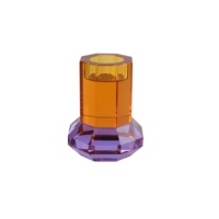Coloré maison hôtel Table rebord de fenêtre bureau photophore cristal bougeoir ambre K9 nouveau personnalisé noël à la mode mariages