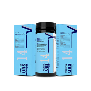 Tiras de Análise de Urina Diagnósticas do Fabricante, 100 Contagens, 14 Parâmetros, Tira de Teste de Urina URS-14 - Product Image 1