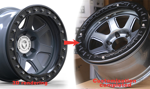 Off-Road bánh xe 17 18 inch đúng giả mạo beadlock 4x4 bánh xe beadlock vành với 6x139.7 8 lỗ 8x165.1 cho Toyota Hilux Pickup - Product Image 5