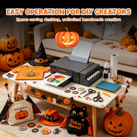 Imprimante DTF portable A4 Fcolor, machine d'impression de t-shirts de bureau pour le transfert de motifs personnalisés pour Halloween