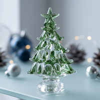 Handgefertigter Murano-Stil Massivglas Weihnachtsbaum Miniatur Kristall Christbaum Tischdekoration Feiertagsgeschenk-Kollektion