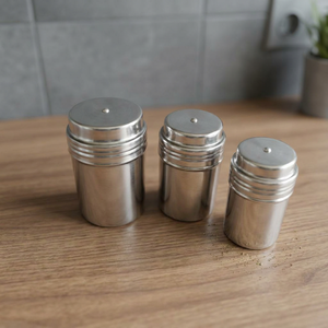 High Quality Eco-Friendly Stainless Steel Spice <b>Shaker</b> for Kitchen Restaurant Use Durable Seasoning Jar <b>Salt</b> Pepper Herbs - Product Image 2