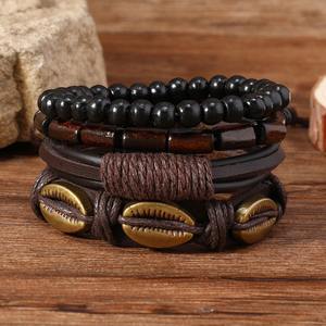 Wholesale Custom LOGO Fashion Brown Shell Bracelet Jewelry <strong>Set</strong> Classic Boy <strong>Geneva</strong> Quartz <strong>Watch</strong> <strong>Set</strong> for Men - Product Image 3