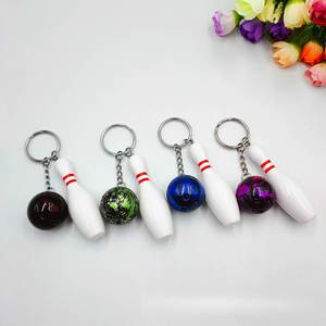 Custom Logo <b>Bowling</b> Ball Keychain, Creative Sports, Car Key Fob, Tournament Event Promotional Gift - Product Image 2