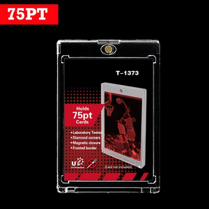 Porte-cartes magnétique 35PT One Touch, étui en plastique transparent ultra-clair pour cartes de collection de baseball standard - Product Image 4
