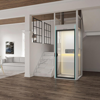 Plateforme élévatrice à traction sans gaine sécurisée pour maison, 3 étages, 400 kg