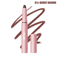 Crayon à lèvres crémeux et soyeux OEM de haute qualité, imperméable, anti-transfert, double usage, brillant à lèvres