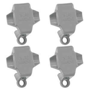 ISURE MARINE-Pince d'aile pour bateau, 4 pièces, réglage rapide, ponton, chenille carrée, crochet pour pare-chocs - Product Image 1