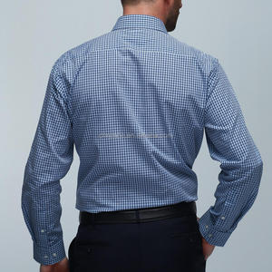 Chemises habillées pour hommes, manches longues, haute élasticité, luxe, infroissables, coupe classique, boutonnées, pour affaires - Product Image 6