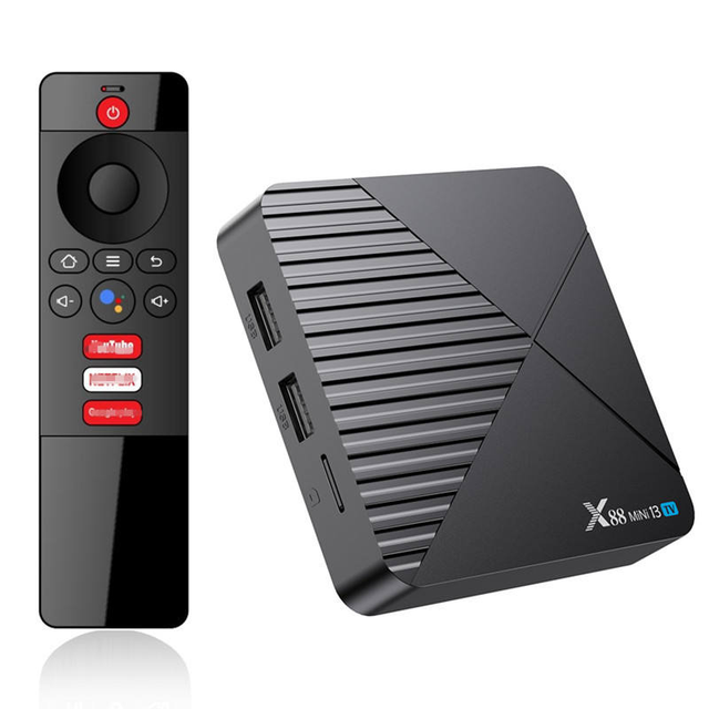 Super Cheap Ultra HD 8K Android 13 Smart TV Box RK3528 Quad-Core 2.4G 5G WIFI 2GB RAM Voice Remote X88 Mini 13