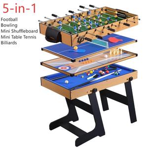 Venta al por mayor interior 5-en-1 mesa <span class=keywords><strong>de</strong></span> bolas multifuncional todo tipo <span class=keywords><strong>de</strong></span> mesas se pueden utilizar mesa <span class=keywords><strong>de</strong></span> juegos para niños adultos - Product Image 1