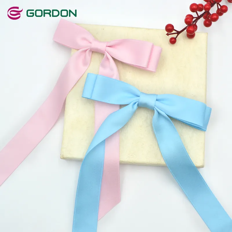 Gordon Ribbons HotSell Fashion Ribbon Butterfly Hair Clips Solid Color Long Tail Bow Hair Barrettes