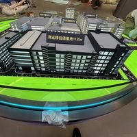 Modèle d'aménagement de parc industriel moderne de haute précision, fabriqué en acrylique, miniature artisanale, échelle 3D, architecture, directement de l'usine