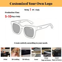 Nouvelle Arrivée Lunettes de Soleil Y2K de Créateur de Marque de Luxe Logo Personnalisé Tendance Surdimensionnées Lentilles UV400 Monture PC Dorée 2025