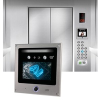 Asansörler için QR Kodlu Biyometrik RFID Erişim Kontrol Sistemi Gece Görüşü Sıfırlama 5 İnç IPS Dokunmatik Ekran