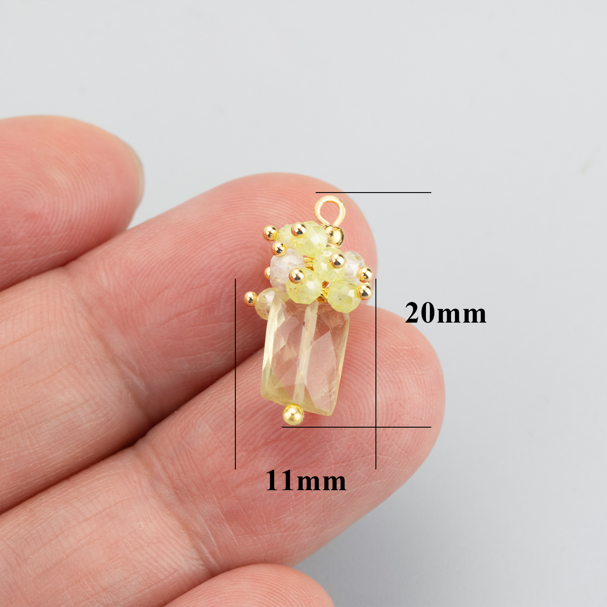 MH73 2pcs/lot Jewelry Accessories 18k Gold Plated Copper Natural Stones Handmade Charms Earrings Making Findings DIY Bag