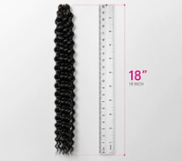 Cheveux synthétiques bouclés longs style italien pour tresses au crochet, lot de 8 pièces, pour femmes africaines, européennes et américaines