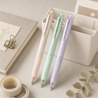 Pulpen Gel Netral Morandi Mute Press Kustom, Estetika Sederhana, Alat Tulis Lucu Kawaii, Ballpoint untuk Sekolah & Kantor, Tinta Cepat Kering