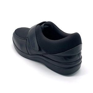 Meilleure qualité orthopédique chaussures en cuir médical Patients diabétiques orteil de sécurité semelle intérieure en caoutchouc printemps automne modèle large oedème chaussures - Product Image 5