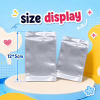 Sacs Doypack Premium Argentés en Mylar avec Couche de Feuille d'Aluminium pour Emballage Alimentaire Flexible