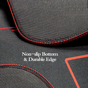 Tapis de jeu de poker de qualité supérieure, sur mesure, prix d'usine, forme personnalisée, tapis de jeu de cartes, tapis de poker Texas Hold'em, caoutchouc noir néoprène - Product Image 4