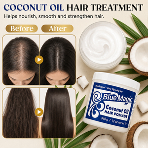 Pommade capillaire à l'huile de coco Blue Magic 12oz, cire capillaire hydratante naturelle pour cheveux secs et cassants, soin profond du cuir chevelu - Product Image 6