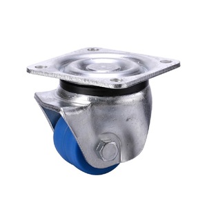 Roulettes industrielles pivotantes avec frein 180x180 mm, roues rigides pour usage en usine - Product Image 2