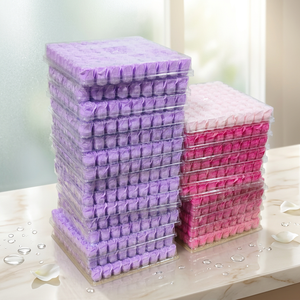 Savons Solides Naturels Jetables en Forme de Roses, Boîte Cadeau 81 Pièces/Boîte pour <span class=keywords><strong>Soins</strong></span> des Pieds, <span class=keywords><strong>Pédicure</strong></span> et Spa avec Parfum Personnalisé (Marque OEM) - Product Image 1