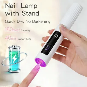 ชุดเครื่องอบเล็บยูวี LED แบบมืออาชีพ พร้อมแท่นวาง ชาร์จไฟได้ ควบคุมด้วยระบบสัมผัส สำหรับอบเจลยาทาเล็บ - Product Image 3