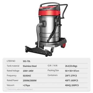 Máy hút bụi công nghiệp hiệu suất cao, mạnh mẽ, đa năng 3 trong 1, 70L, 220V, hút khô và ướt - Product Image 2