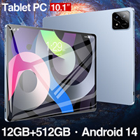 Tablet PC Pad6S Nueva al por Mayor, 10.1 Pulgadas, 12GB+512GB, Pantalla Capacitiva 2560X1600, Cámara de 16MP+32MP, Wi-Fi, GPS, Android