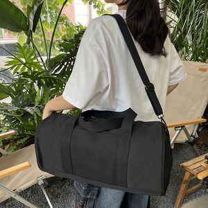 Bolsa de lona Lisa resistente de gran capacidad, informal, de fin de semana, deportes, viajes, Equipo Impermeable, almacenamiento, venta al por mayor, cilindro - Product Image 5