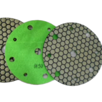 Disque de polissage diamanté à sec 100 mm (4 po) # 50 disques abrasifs fins pour meuleuse d'angle, granit, marbre, pierre