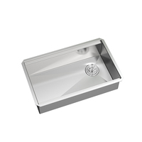 Passoire de robinet de comptoir, moule en béton moderne, bol unique, eau du robinet, évier de cuisine, prix en acier inoxydable, 304