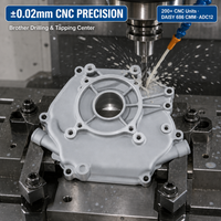 Moule de fonderie OEM 188F pour couvercle de puissance en aluminium moulé sous pression ADC12, usinage CNC de précision pour pièces de moteur de pompe à eau à essence de 3-4 pouces