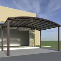 Abri de voiture en polycarbonate résistant aux UV pour extérieur, fabricant OEM, fournisseur de auvents imperméables