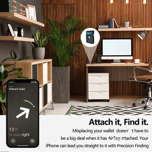 2024 nouvelle tendance luxe PU poche avant intelligente pour <span class=keywords><strong>Airtag</strong></span> portefeuille Rfid bloquant pince à billets en cuir pour <span class=keywords><strong>Airtag</strong></span> GPS tracker - Product Image 4