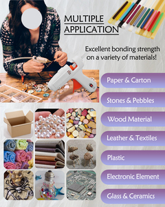 Bâtons de colle thermofusible en <span class=keywords><strong>Silicone</strong></span> jaune sans COV Adhésif d'expédition rapide pour les enfants de l'école Art Work DIY Plastic Paper Glass Metal - Product Image 6