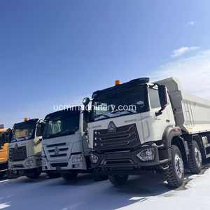 Camión volquete Howo 8X4 6X4 Camión tractor 10 ruedas 371 430 Hp Euro2 Usado 40 toneladas Howo A7 T7H NX Camión de unidad de tractor - Product Image 2