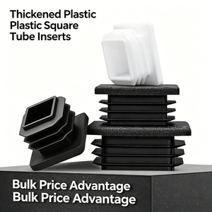 Embouts carrés en plastique pour tubes, bouchons en <span class=keywords><strong>acier</strong></span> inoxydable pour tuyaux, protections pour pieds de meubles, protège-pieds pour tables et chaises - Product Image 3