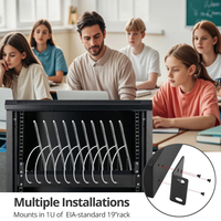 C-105PD Sipolar 10 ports Type c Hub Multi Station de charge 550W Téléphone Station de charge Casier 65W Usb Station d'accueil