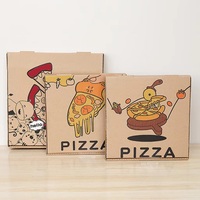 China Hersteller Kundenspezifische Pizzakartons Takeaway-Boxen Pizza Papierschachteln zum Verkauf