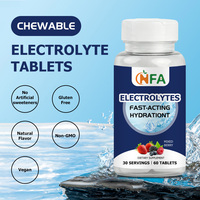 Comprimés à croquer d'électrolytes hydratants à action rapide, saveur baies mélangées, avec potassium pour favoriser la récupération, à prix réduit