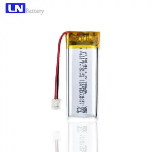 TUV CB IEC62133 מוסמך סוללה 501740 501745 300MAH 3.7V פולימר ליתיום סוללה