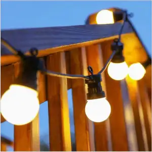 LED G50 뒤뜰 비스트로 pergola를 위한 비바람에 견디는 상업적인 거는 빛 비산 방지 전구를 가진 옥외 끈 안뜰 빛